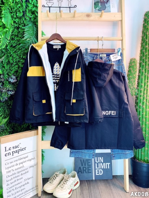 🌵 𝐓𝐡𝐞𝐔𝐥𝐳𝐳𝐚𝐧𝐠 🌵 008 Áo Khoác Bomber Jacket 2 Lớp Mẫu Mới Unisex, The Ulzzang Bán Sỉ | BigBuy360 - bigbuy360.vn