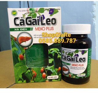 Cà Gai Leo xạ đen Meko Plus bổ gan, mát gan, hạ men gan, tăng cường chức năng gan, Giải Độc Rượu -Bảo Vệ Gan