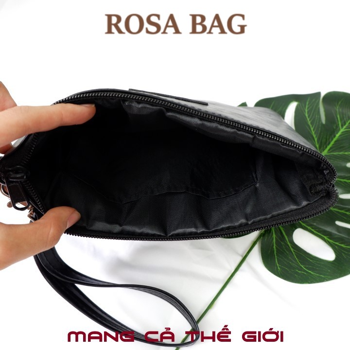 Túi đeo chéo ngực Clutch ví cầm tay nam nữ giá sỉ (Video thật) bản to Unisex Mys Rosa Bag