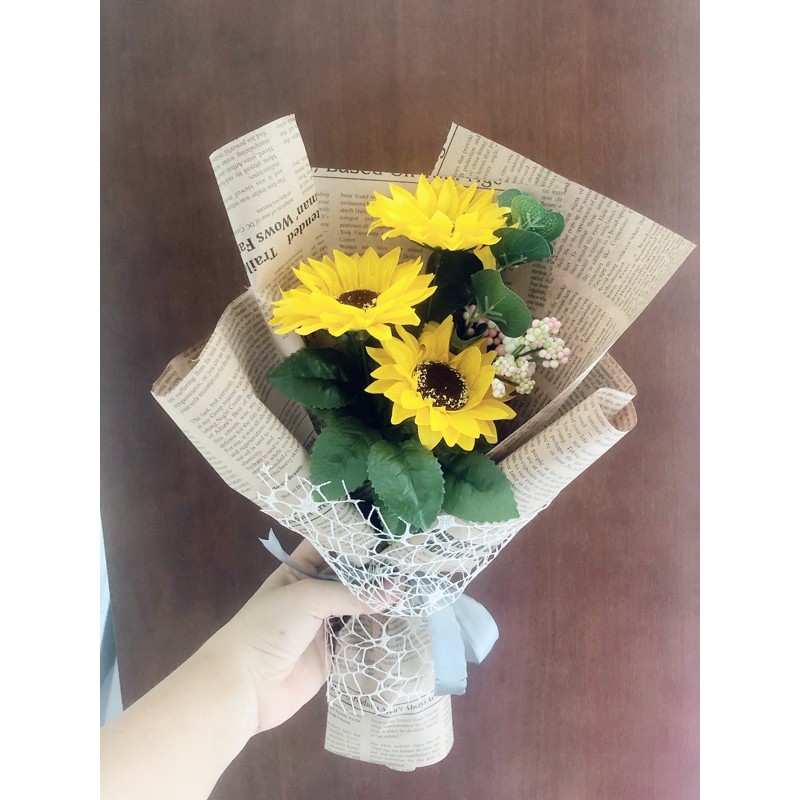 Bó hoa sáp hướng dương