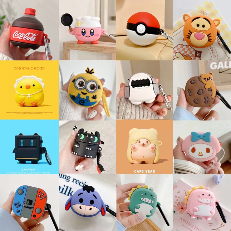 Ốp Điện Thoại Silicon Chống Bụi Họa Tiết Hoạt Hình Dễ Thương Cho Baseus WM01 / WM02 WM01 WM02