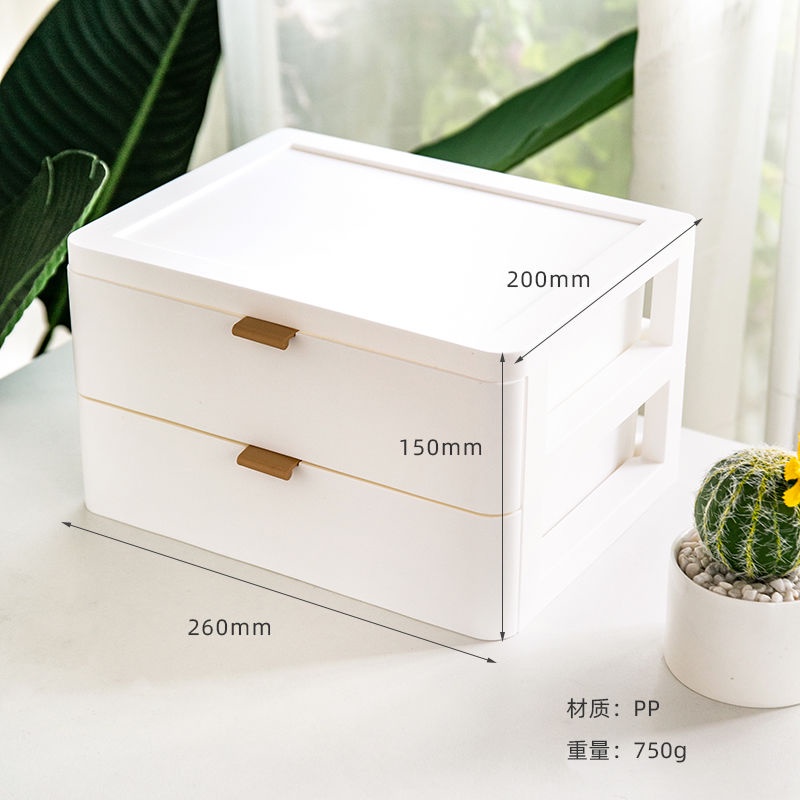 Hộp Đựng Mỹ Phẩm Cỡ Lớn Nhiều Ngăn Kéo Để Bàn Tiện Lợi