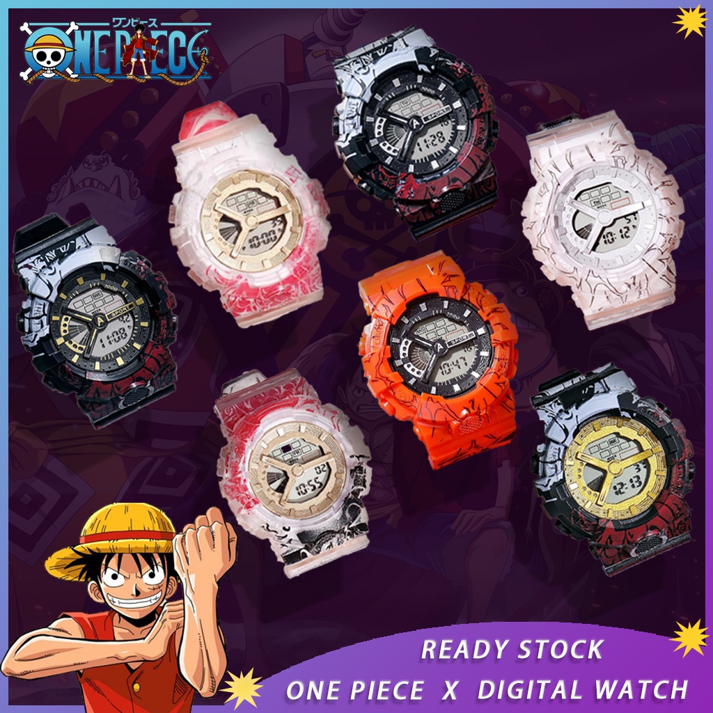 Đồng Hồ Điện Tử Thể Thao Họa Tiết One Piece Jam Tangan Lelaki Dragon Ball Dành Cho Nam Và Nữ