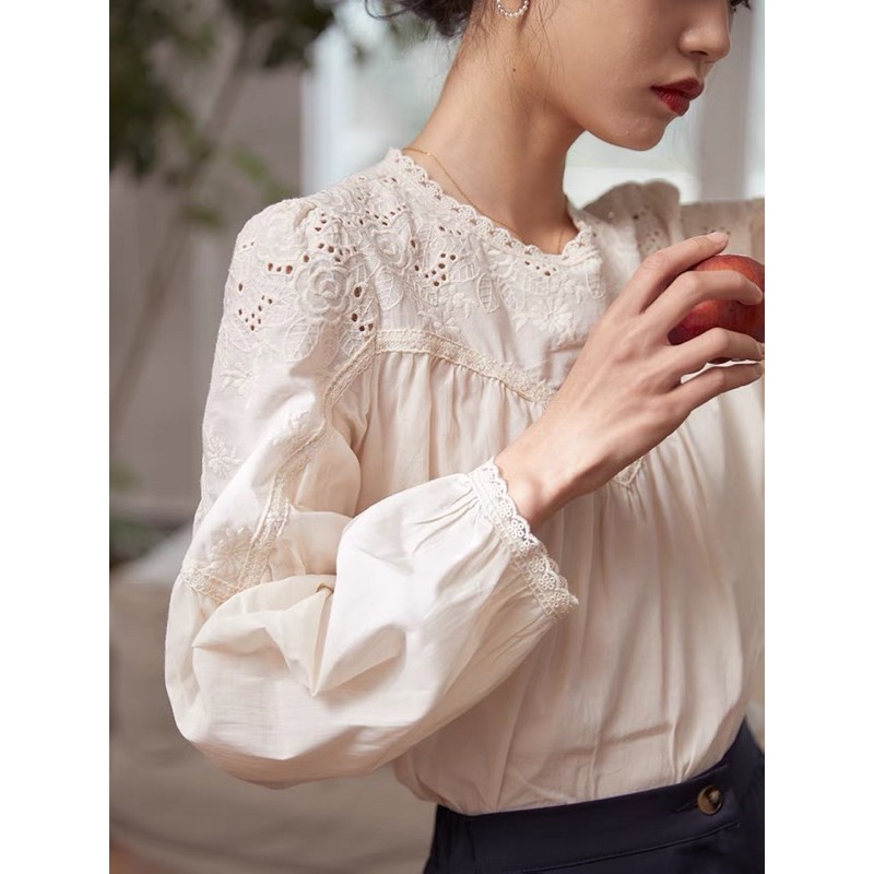White Long Sleeves Top