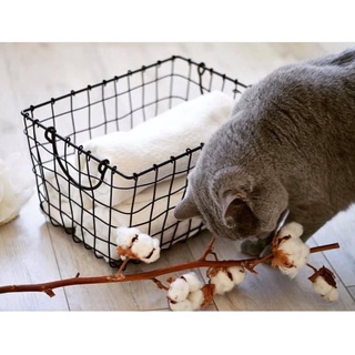 Giỏ sắt đựng đồ có ta ly cầm (size 26cm)