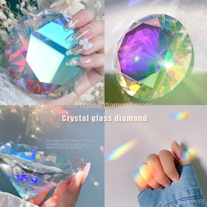 Trong suốt rhinestone thủy tinh nghệ thuật trang trí móng tay bắn đồ trang trí / pha lê ma thuật đạo cụ làm móng tay / kim cương lớn