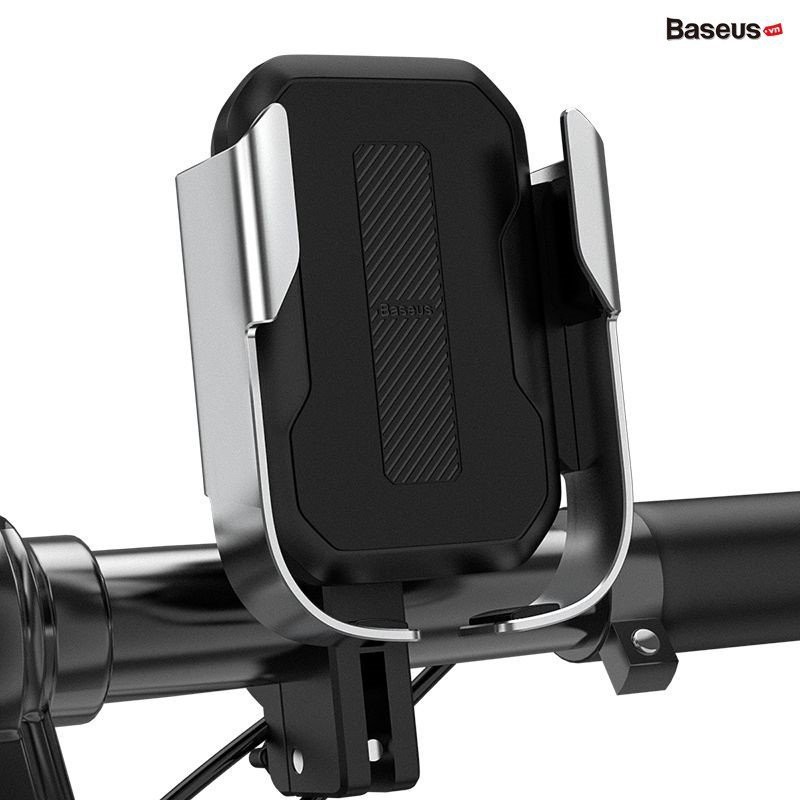 Giá đỡ điện thoại kẹp điện thoại dùng cho Xe Máy Xe Đạp Baseus Armor Motorcycle Holder, đắng cấp chất lượng