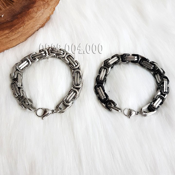 Lắc tay nam bảng vuông nam tính.