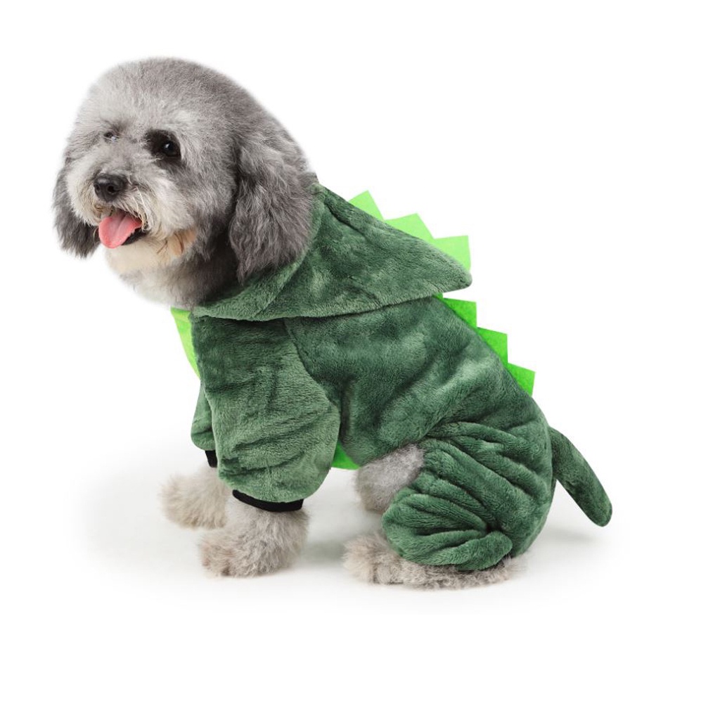 Quần áo chó mèo thú cưng: Bộ lông khủng long - Lida Pet Shop