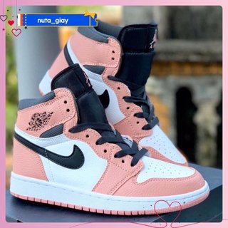 Giày JD1 Mid Hồng Đen Cam Cao Cấp Nhập Khẩu Jordan JD Pink Black