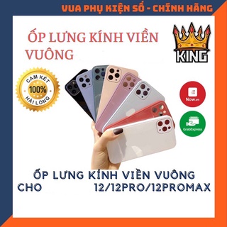 🍀 Đã có dòng 12 🍀 Ốp kính viền vuông cho 12 / 12 mini / 12 pro / 12 promax