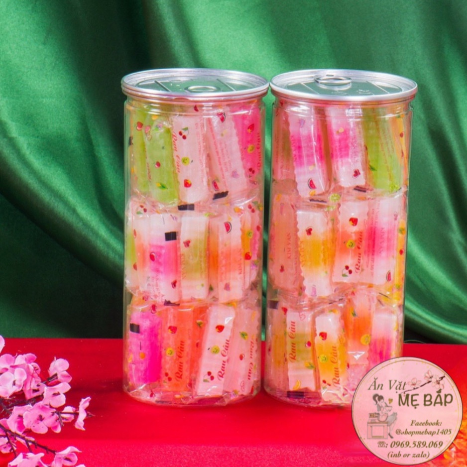 Mứt Rau Câu 3 Vị 500g - Vị Giòn, Sữa GIòn, Dẻo -  không phẩm màu Shop Mẹ Bắp