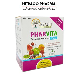 Vitamin tổng hợp Pharvita Plus bồi bổ cơ thể, tăng sức đề kháng - Vỉ 100 viên [Pharvita Plus Vỉ trắng 100 viên]