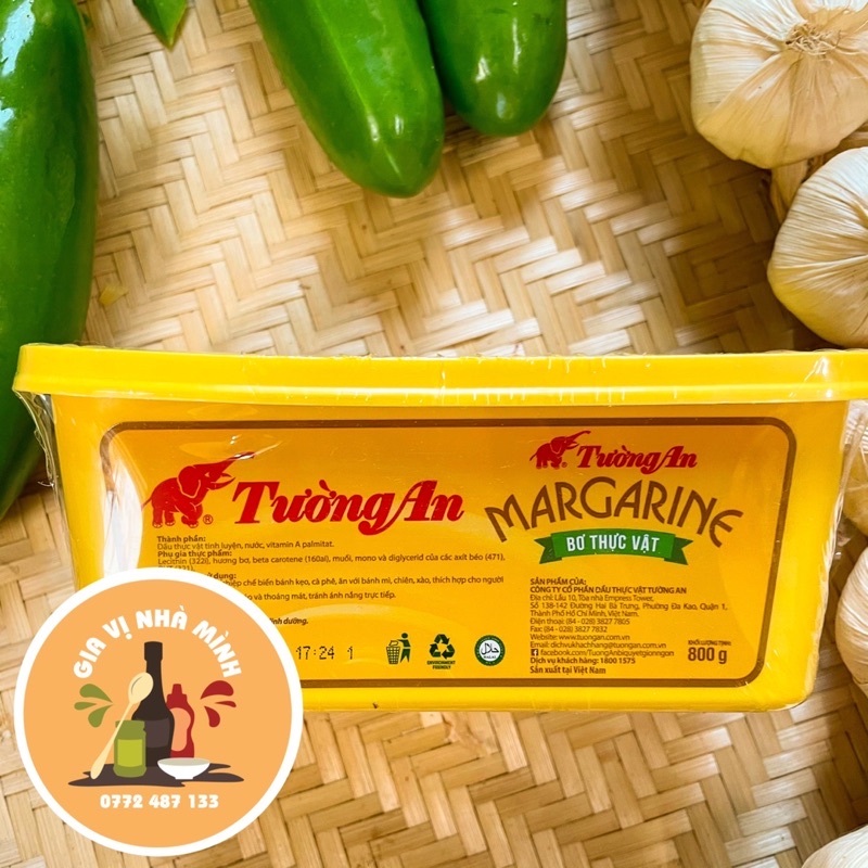 BƠ THỰC VẬT TƯỜNG AN MARGARINE 800GR