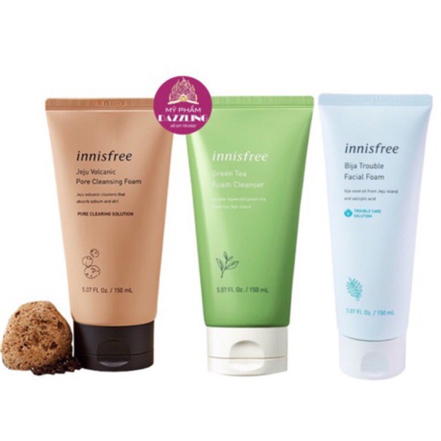 Sữa rửa mặt Innisfree các loại