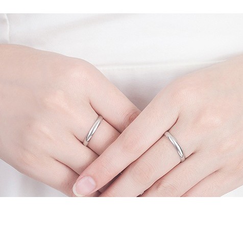 Nhẫn Mạ Bạc 925 Kiểu Dáng Đơn Giản Thời Trang