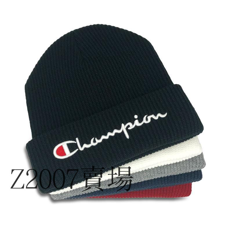 Mũ dệt kim ấm áp họa tiết Champion kiểu Hàn Quốc cho nam và nữ