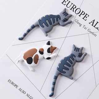 Móc treo đồ hình mèo dễ thương có nam châm gắn tủ lạnh tiện dụng