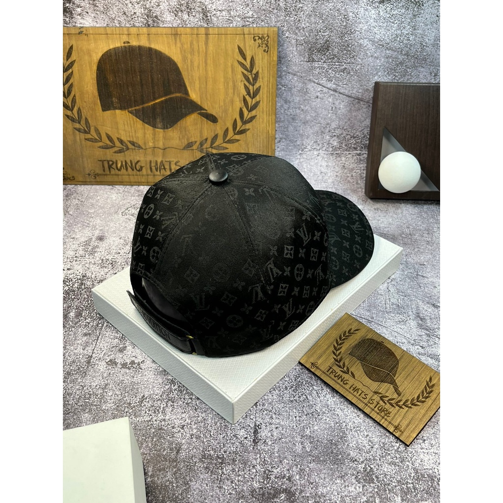 Nón kết, mũ lưỡi trai nam nữ LV Viền Da vải Kaki mịn thời trang cá tính chuẩn phong cách (Ảnh thật)