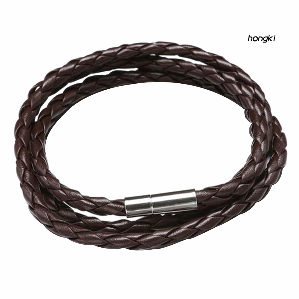 Vòng Tay Da Nhiều Sợi Phong Cách Vintage Cho Nam Và Nữ