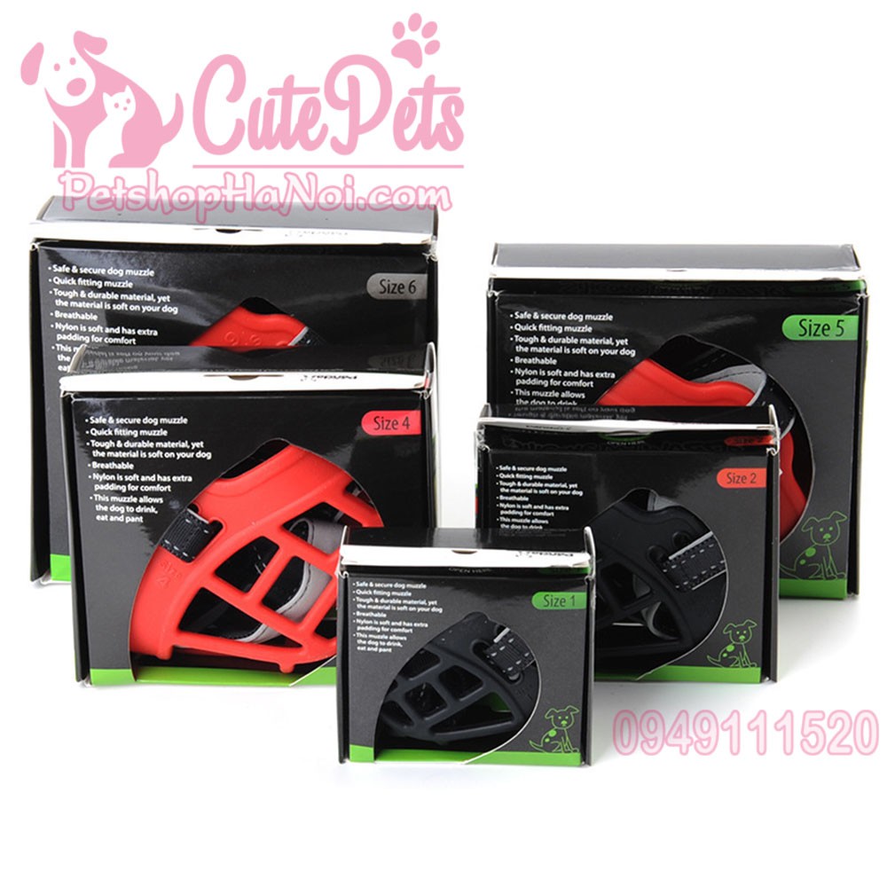 Rọ mõm silicon cao cấp Panda Dành cho chó - CutePets Phụ kiện thú cưng Pet shop Hà Nội