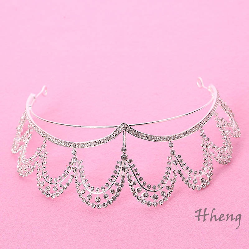 YADORNOS Vương Miện Cài Tóc Đính Đá Pha Lê Sang Trọng Cho Cô Dâu