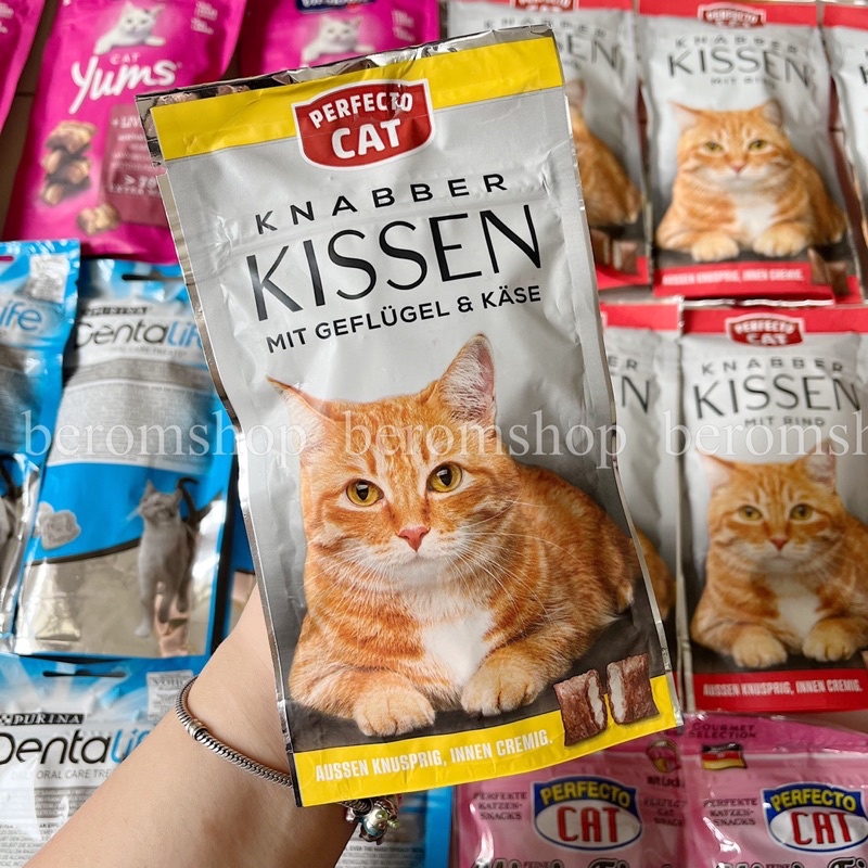 BÁNH THƯỞNG CHO MÈO TRƯỞNG THÀNH PERFECTO CAT 50G 4 VỊ NHẬP ĐỨC GIÁ CỰC RẺ