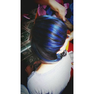 Phủ màu xanh blue 5d  pha sẵn không dùng oxy