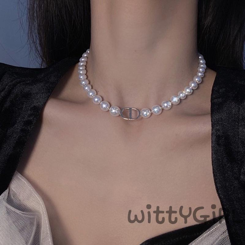 Vòng cổ xỏ hạt tròn thời trang dành cho nữ