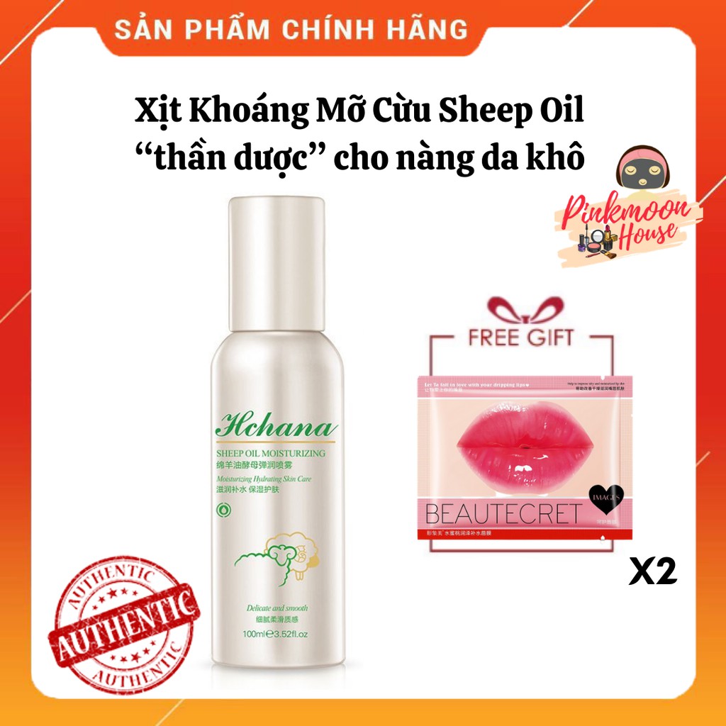 Xịt Khoáng Mỡ Cừu Sheep Oil Chống Khô Da Lão Hóa Tạo Đàn Hồi