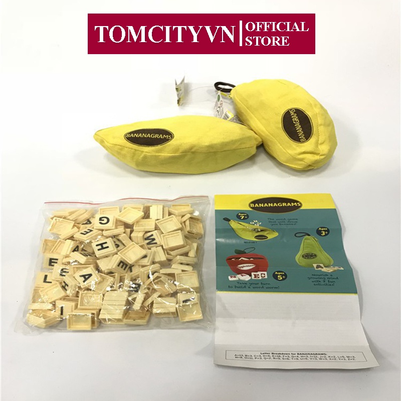 Trò Chơi Giải Đố Tiếng Anh Appletters, Bananagrams, Pairs In Pears TomcityVN