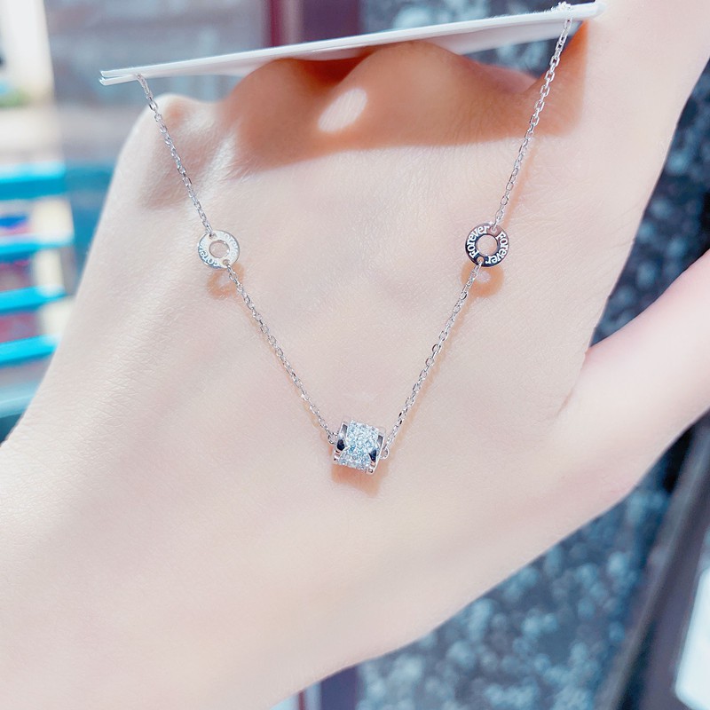 Dây chuyền vòng cổ cao cấp đính đá sợi mảnh tinh tế - Mely 1503