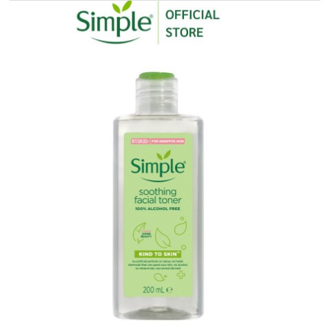 Combo Nước hoa hồng Simple Toner và Bông tẩy trang Ipek 150 miếng