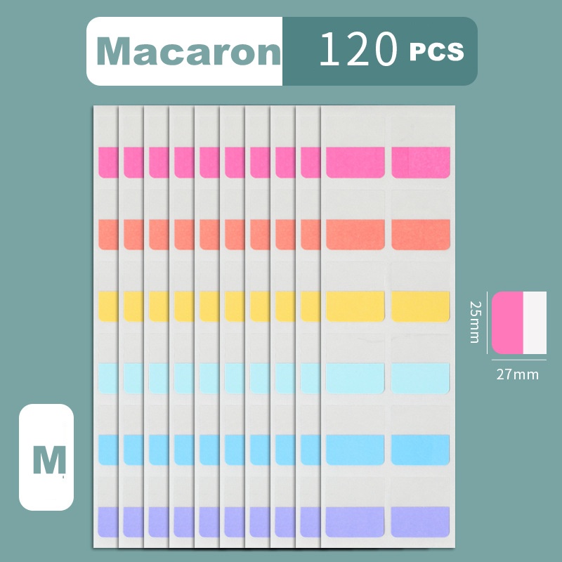 Nhãn Dán Đánh Dấu Trang Sách Màu Sắc Macaron Xinh Xắn