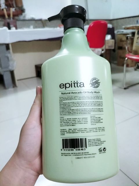 Sữa tắm Epitta 1200ml - Malaysia (5 màu : anh đào,  nho, bơ, vani , trà xanh)
