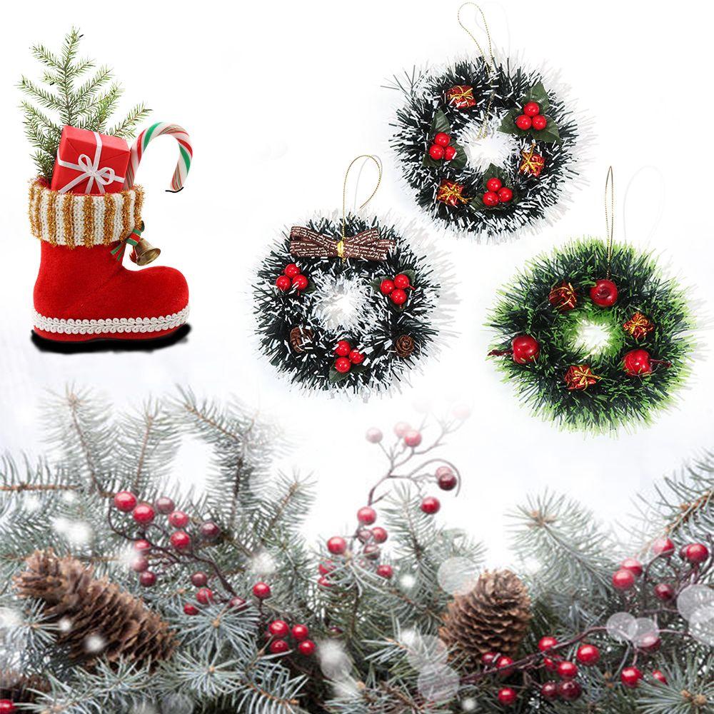 Vòng Hoa Nhân Tạo Treo Cửa Trang Trí Giáng Sinh