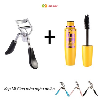 [Combo Hoàn Hảo] Bộ Kẹp Mi và Mascara Dưỡng Collagen Chuốt Mi Vàng Siêu Cong Làm Dày O2O Shop
