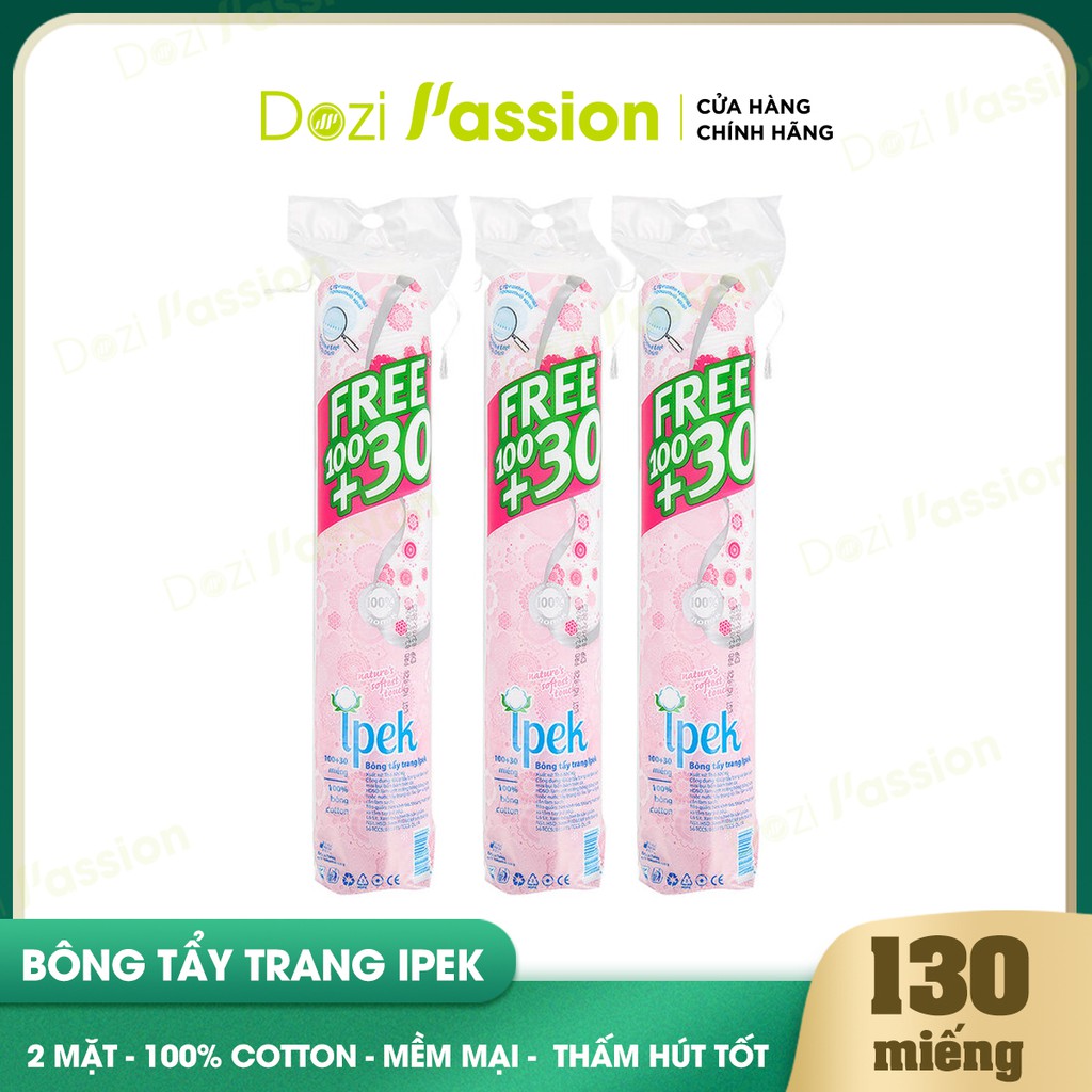 Bông tẩy trang Ipek (130 miếng)