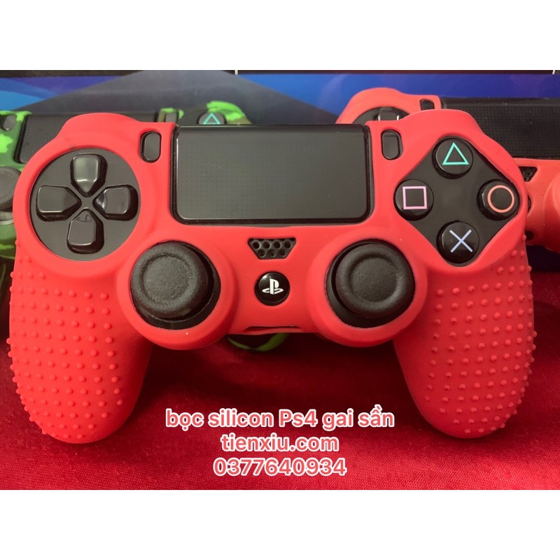 Ps4 silicon dẻo PS4 bảo vệ tay cầm ps4 , Silicon gai sần Silicon full body bọc núm cần analog