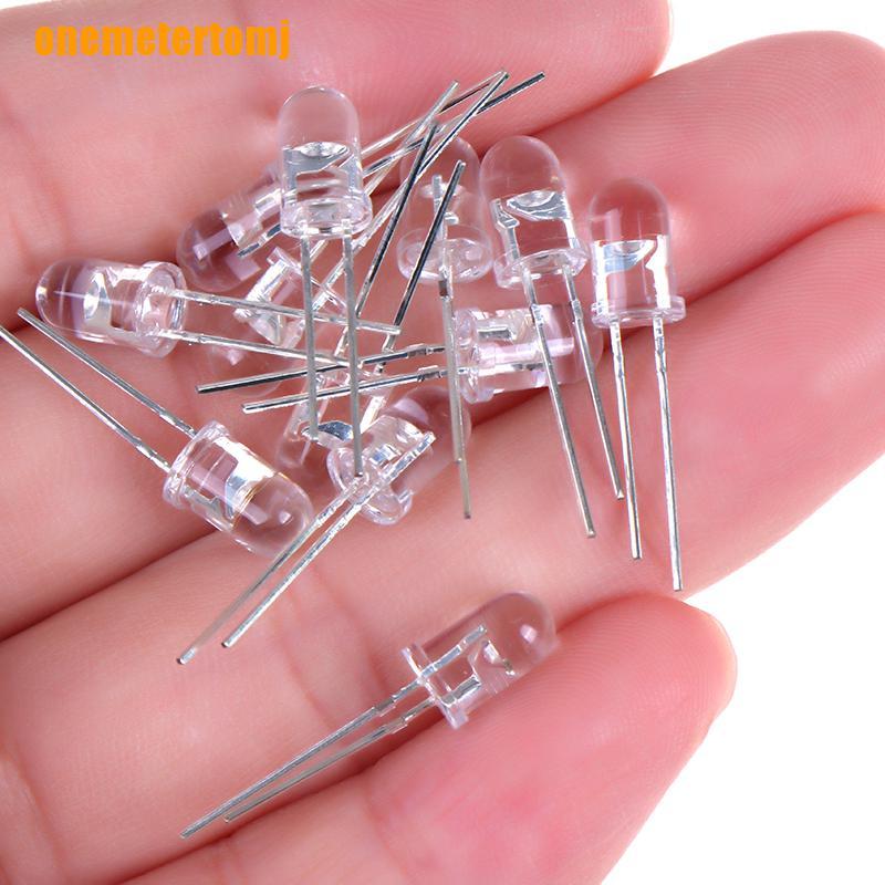 Bộ 100 Đèn Led Điốt 5mm Thiết Kế Nhiều Màu Sắc