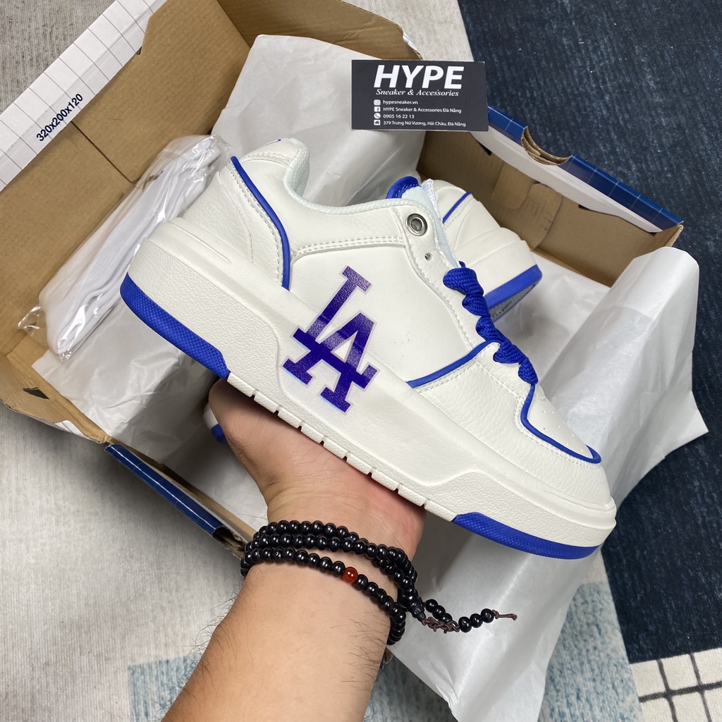 Giày sneaker MLB Chunky Liner LA (MLB Trắng/Xanh) - HYPE Sneaker | Bản 1:1 chuẩn