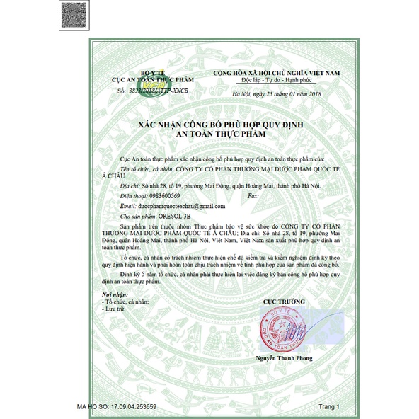 Oresol - 3B Bù nước và điện giải - hỗ trợ bổ sung các vitamin - hộp 40 gói