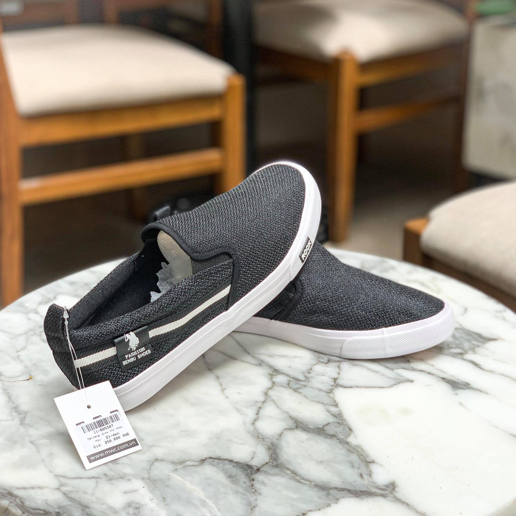 Giày Slipon nam chất liệu vải mũi tròn MWC NASL- 6053 | BigBuy360 - bigbuy360.vn