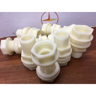 Ốc siết bồn, phi, tẹc nước nhựa PVC
