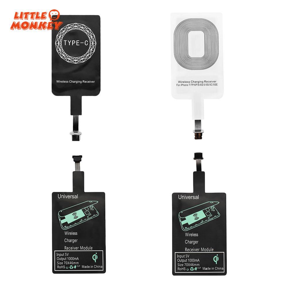 QI Type-C Wireless Charging Receiver Pad Kit For Android iPhone Mobilephone
