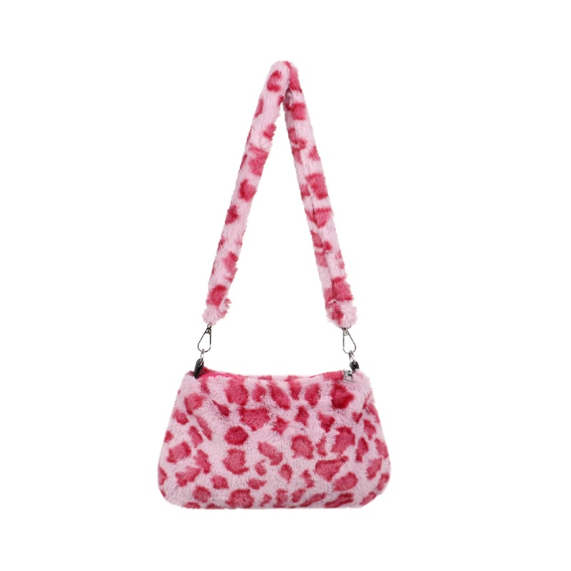 Túi Xách Lông Nhung In Họa Tiết Bò Sữa Thời Trang Dành Cho Nữ