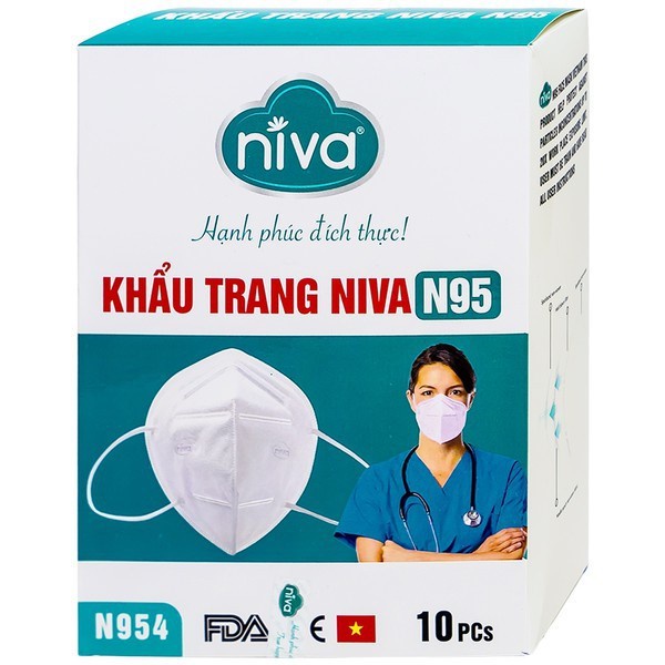 Khẩu trang cao cấp Niva N95 hộp 10 chiếc