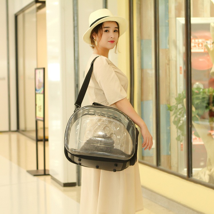 Túi đựng vận chuyển chó mèo trong suốt đi du lịch sang trong cao cấp Hàng Loại 1 [GIÁ RẺ]