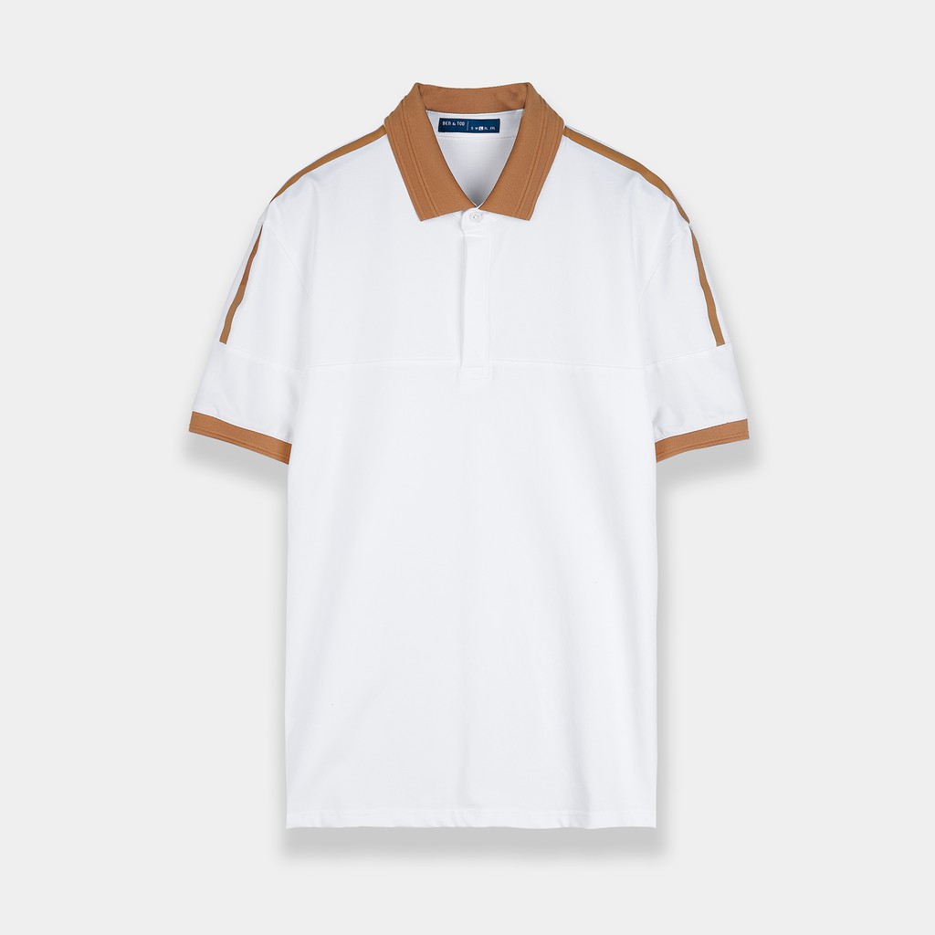 Áo thun polo BEN &amp; TOD hoạ tiết cotton cổ tròn phong cách trẻ trung S21009
