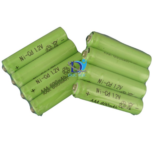 Combo 4 viên pin đũa sạc lại, pin AAA 600mAh 1,2V NI-CD Nimh